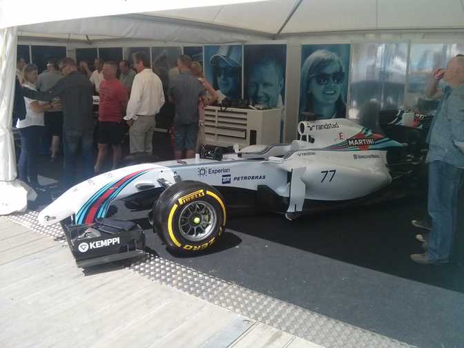 2014 Williams in the paddock - pole sitter in Austria